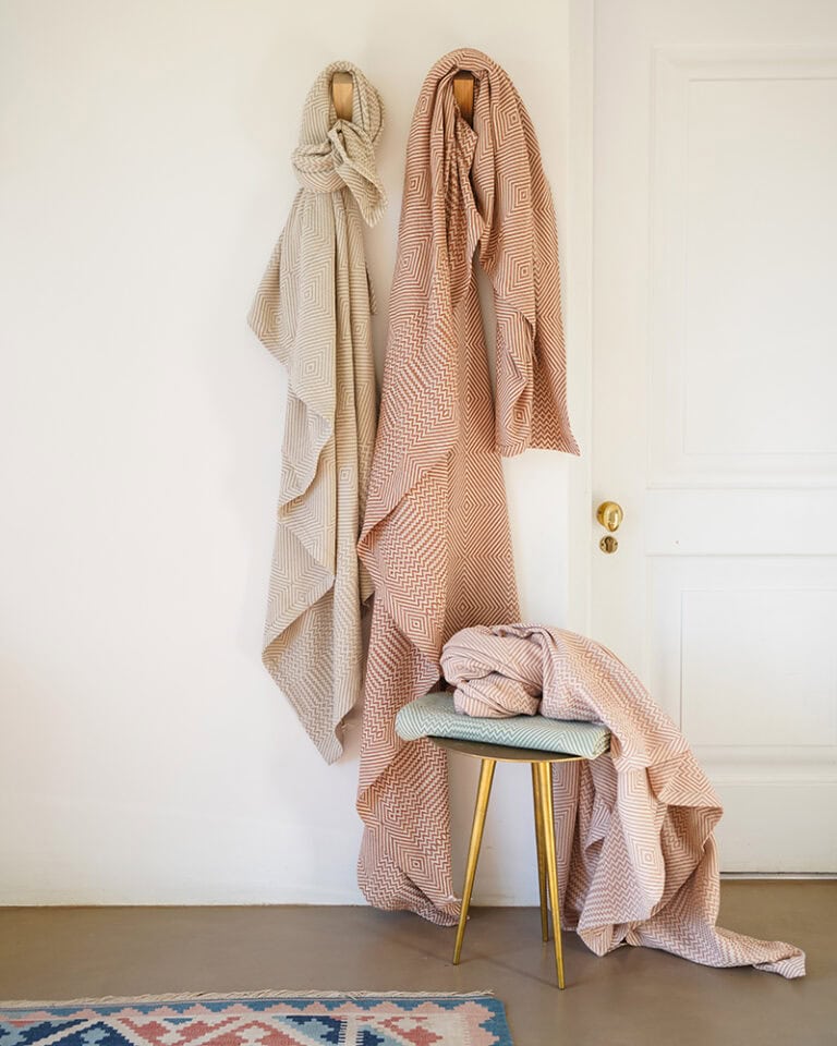 Whalebone Cotton Throw Blanket - Copper