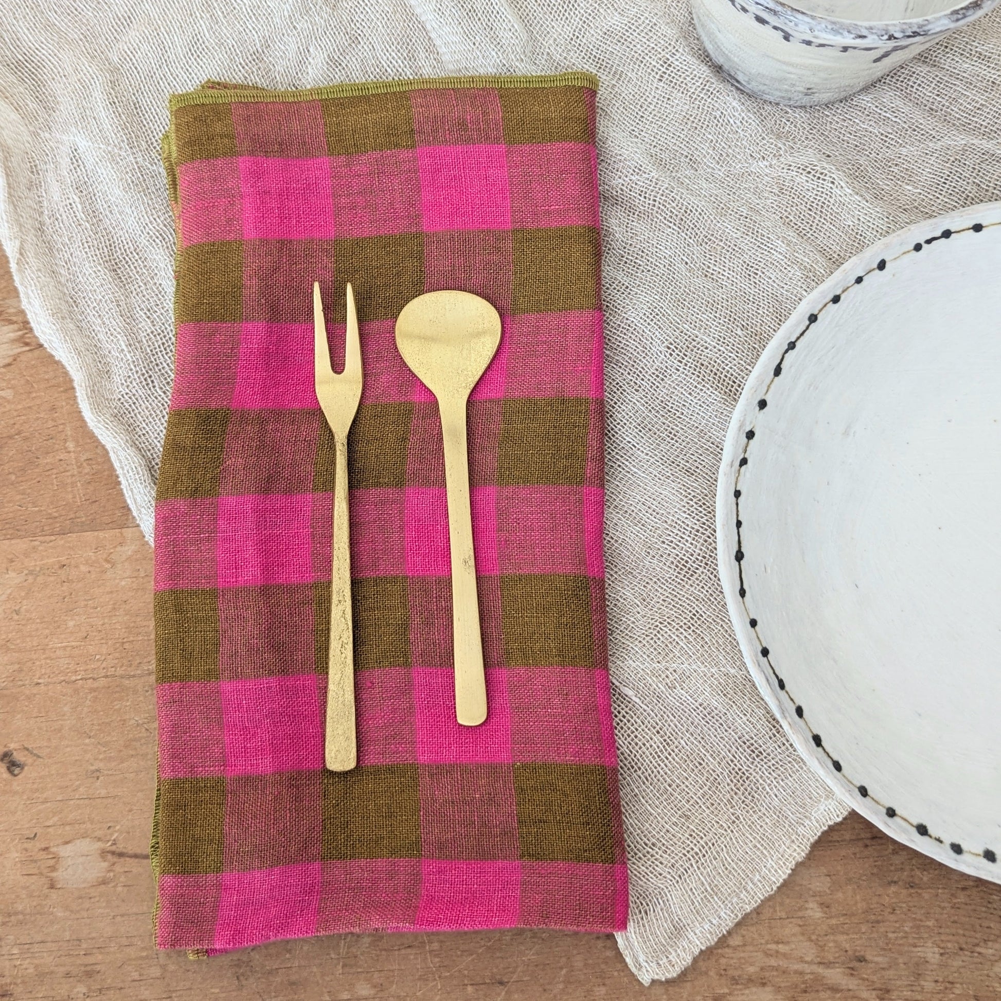 Linen Napkins - Sets of 4 - Pinks, Reds, and Oranges