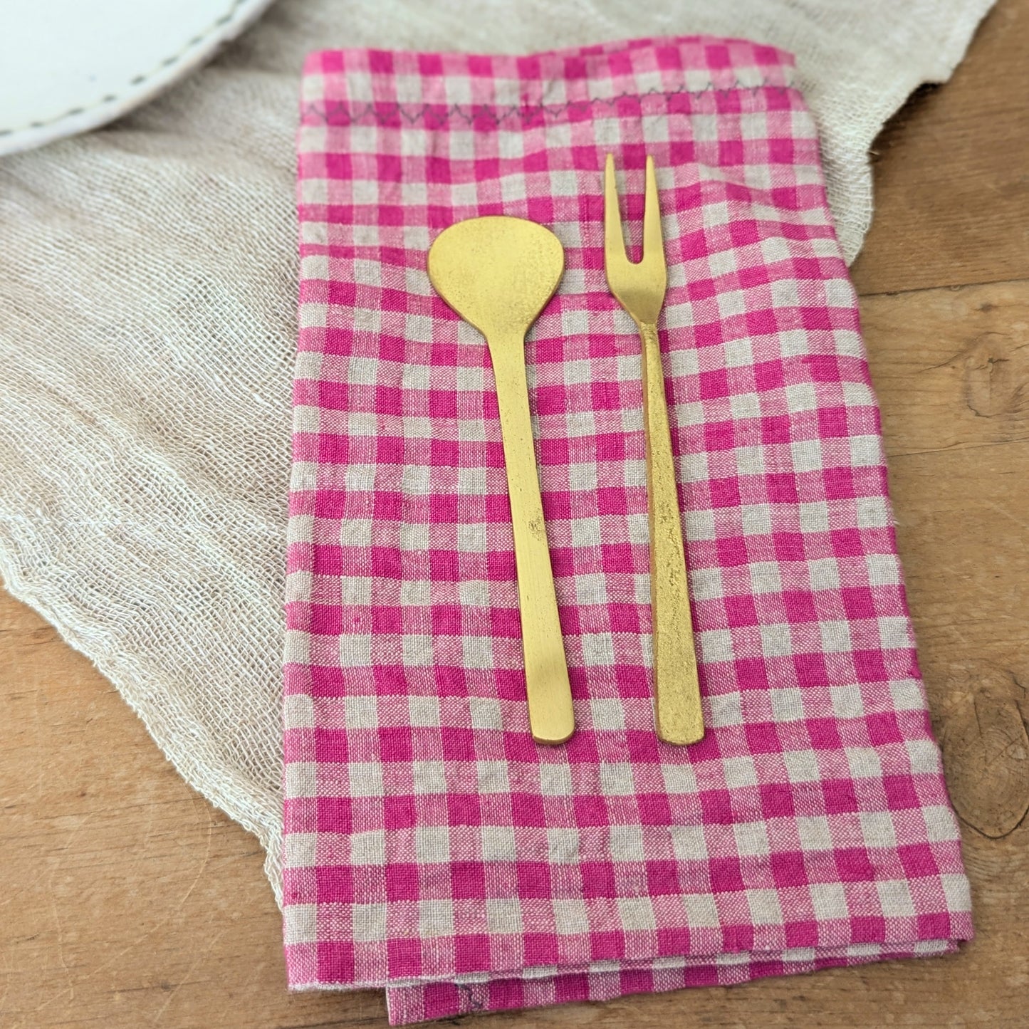 Linen Napkins - Sets of 4 - Pinks, Reds, and Oranges