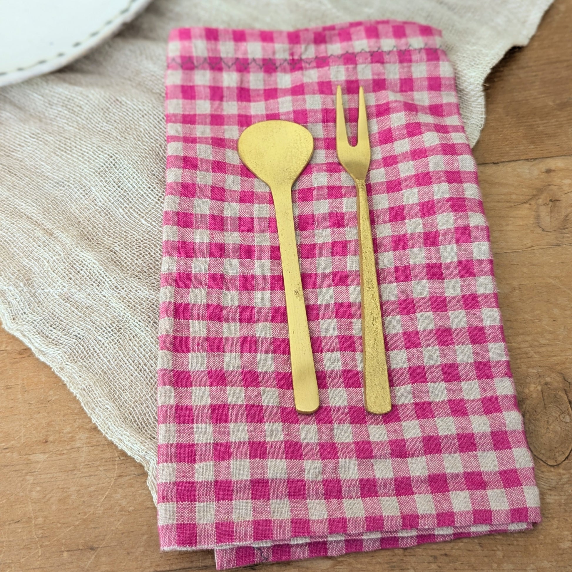 Linen Napkins - Sets of 4 - Pinks, Reds, and Oranges