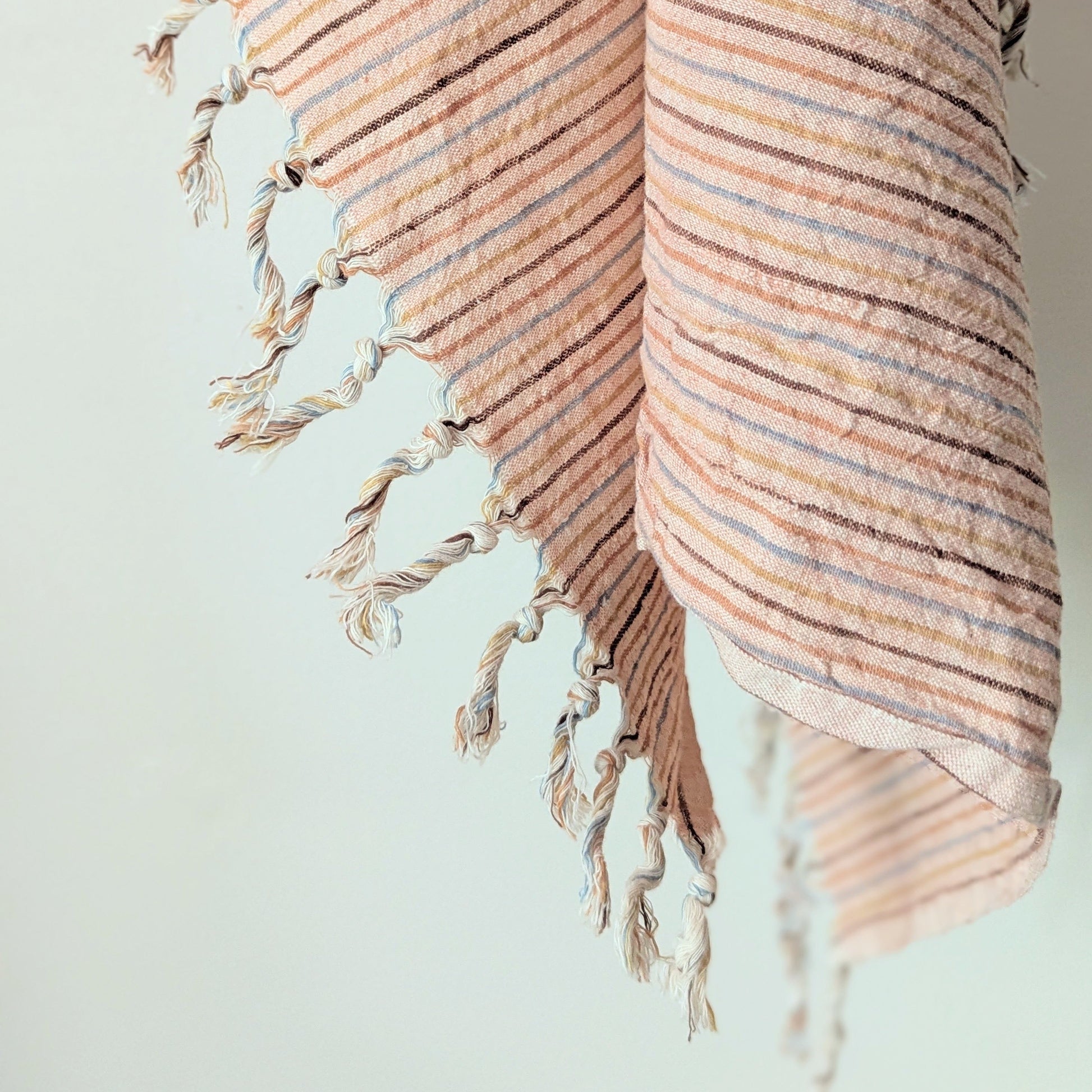 Natural Dyed Kitchen Towel - Multicolor Stripe
