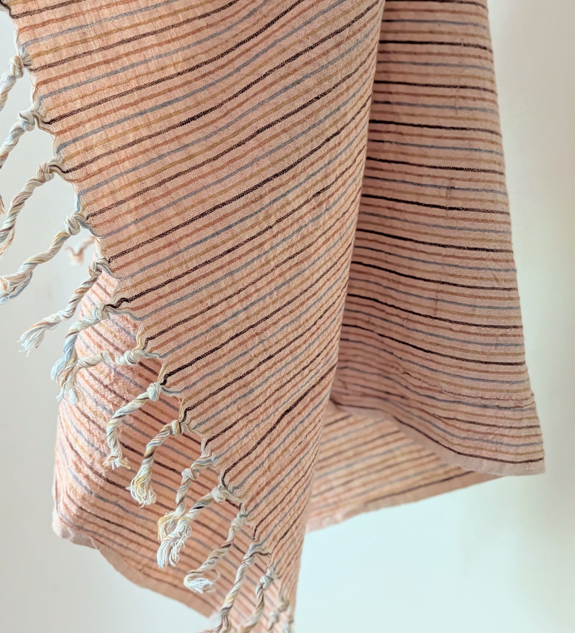 Natural Dyed Kitchen Towel - Multicolor Stripe