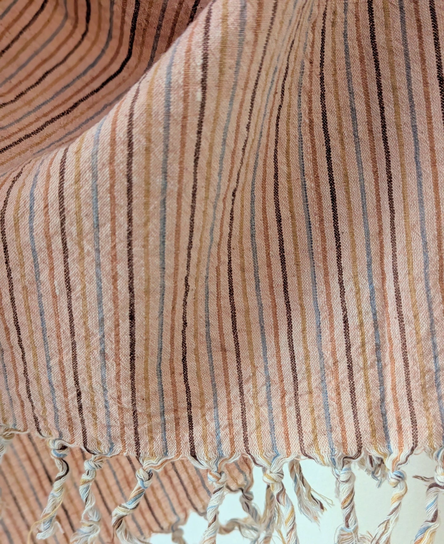 Natural Dyed Kitchen Towel - Multicolor Stripe